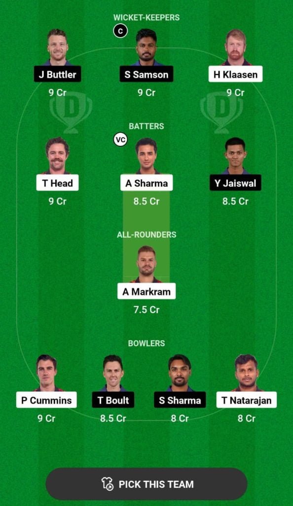 SRH vs RR Dream11 Prediction 2024 Today Match 50 on 2 May 2024: IPL 2024 Fantasy Cricket Tips, Playing XI, Pitch Report & Injury Updates 11 SRH vs RR Dream11 Prediction 2024 Today Match 50 on 2 May 2024: IPL 2024 Fantasy Cricket Tips, Playing XI, Pitch Report & Injury Updates