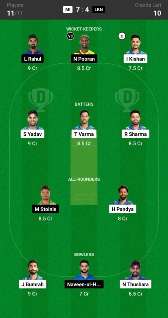 MI vs LSG Dream11 Prediction 2024 Today Match 67 on 17 May 2024: IPL 2024 Fantasy Cricket Tips, Playing XI, Pitch Report & Injury Updates 10 MI vs LSG Dream11 Prediction 2024 Today Match 67 on 17 May 2024: IPL 2024 Fantasy Cricket Tips, Playing XI, Pitch Report & Injury Updates