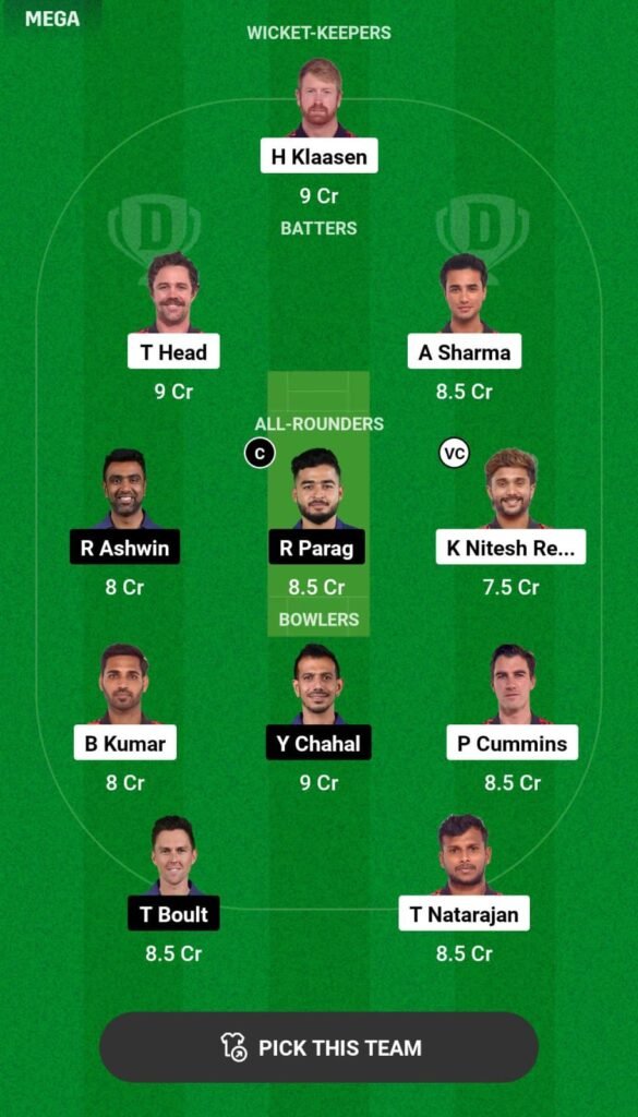 SRH vs RR Dream11 Prediction 2024 Qualifier 2 Match on 24 May 2024: IPL 2024 Fantasy Cricket Tips, Playing XI, Pitch Report & Injury Updates 9 SRH vs RR Dream11 Prediction 2024 Qualifier 2 Match on 24 May 2024: IPL 2024 Fantasy Cricket Tips, Playing XI, Pitch Report & Injury Updates