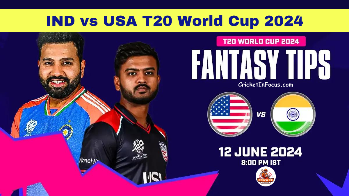 IND vs US T20 World Cup 2024 Group A Match