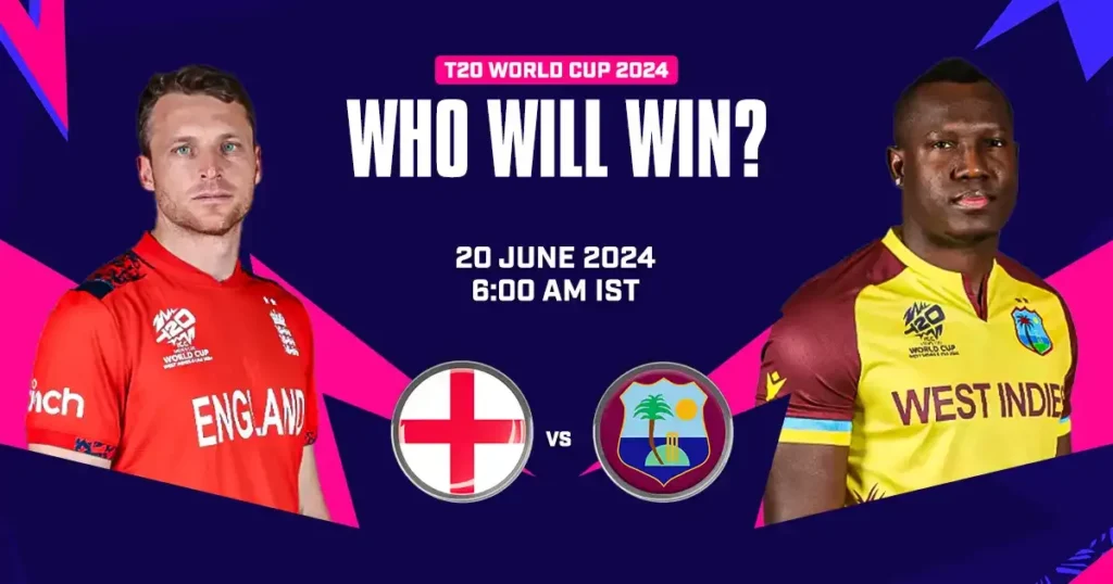 WI vs ENG Dream11 Prediction T20 World Cup 2024: Super 8 Match Fantasy Cricket Tips, Key Players, Playing XI, Pitch Report & Injury Updates 3 WI vs ENG Dream11 Prediction T20 World Cup 2024: Super 8 Match Fantasy Cricket Tips, Key Players, Playing XI, Pitch Report & Injury Updates