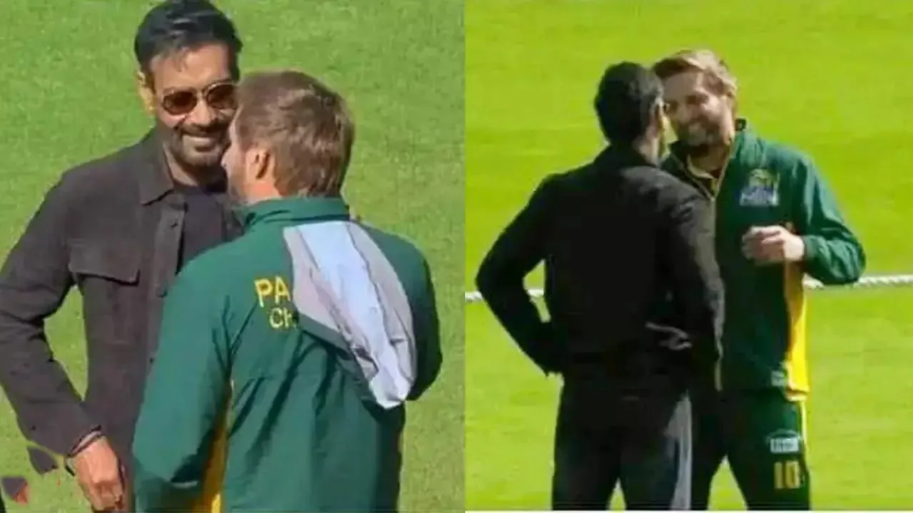 Shahid Afridi–Ajay Devgn Viral Image Ignites WCL India–Pakistan Controversy - Cricketinfocus